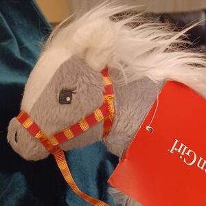 American Girl Gray and White Plush Horse